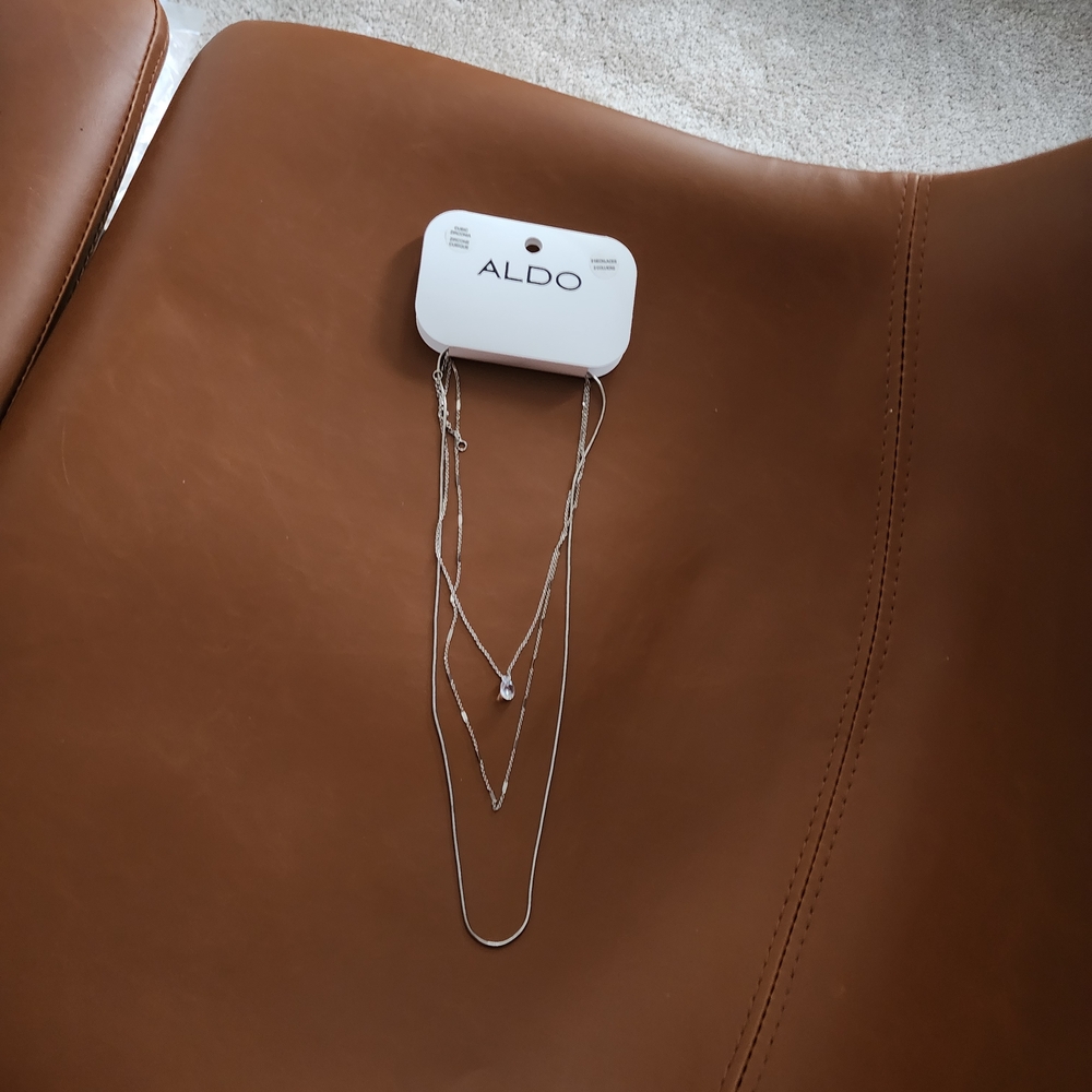 Aldo Silver Layered Necklace
